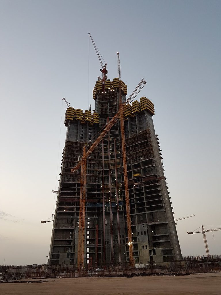 jeddah tower progress, jeddah tower construction, jeddah tower vs burj khalifa,