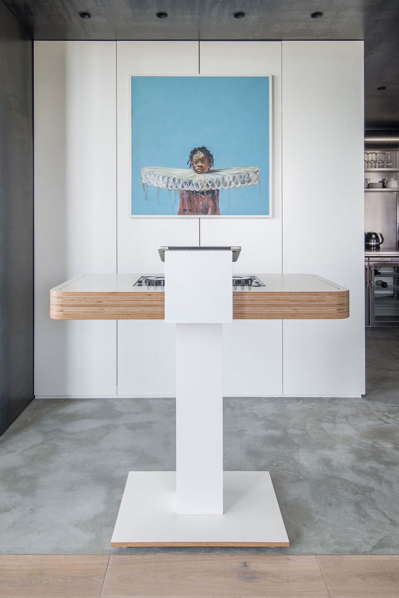 A modern example of the industrial interior design of penthouse in Kiev