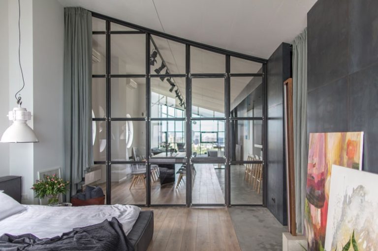 Industrial-Inspired Penthouse Apartments With Creative Spaces photo