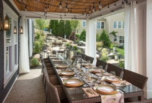 Craftsman Style Home Main Dining Table Design Idea,