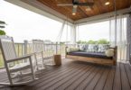 Craftsman Style Home Porch Sitting Design,