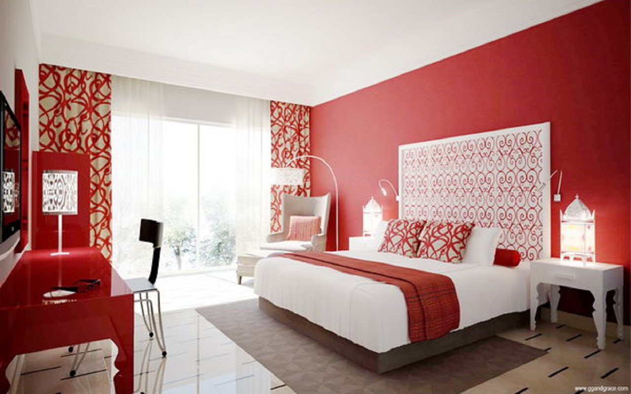 Shades of Red Paint Color for Bedroom Décor Combination ideas Architecture Blog