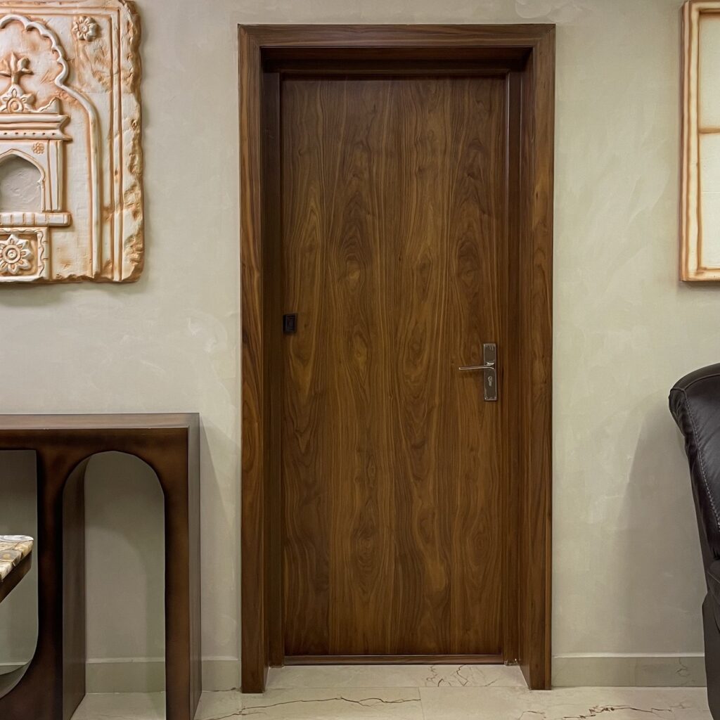 wooden finish door,