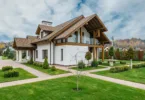 wooden roof, villa house, sloping roof, pitch roof, villa design,