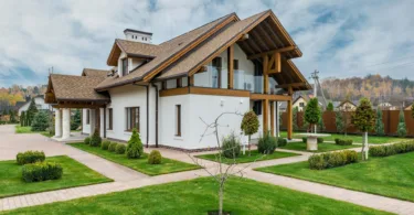 wooden roof, villa house, sloping roof, pitch roof, villa design,